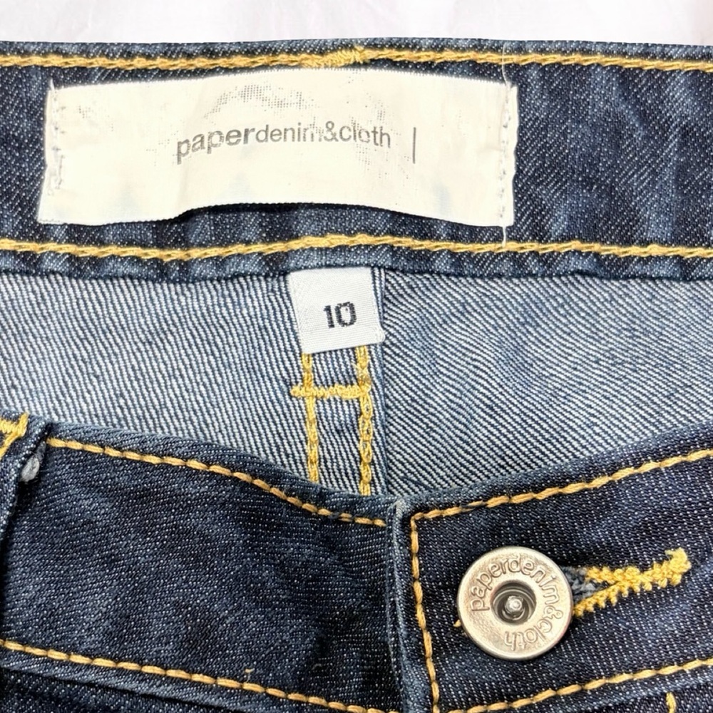 Paper Denim & Cloth 2000s-Era Mid-Rise Flare Jeans Women’s Size 10 Dark Wash - Picture 8 of 9